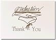 Graduation Thank you card - GOLD COLOR w/Envelopes 20 sets