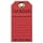 Brady 86453 5-3/4" Height, 3" Width, B-852 Reusable Dura-Tag, Black On Red Color Scaffolding Tags (Pack Of 10)