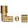 Dixon 169C-0404 Brass Compression Tube Fitting, Elbow, 1/4" Tube OD x 1/4" NPTF Male