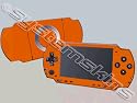 Playstation Portable 3000 (PSP-3000) Skin - NEW - ORANGE system skins faceplate decal mod