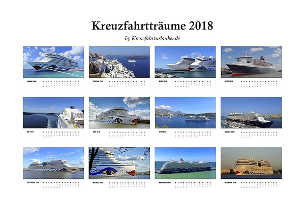 Kalender Kreuzfahrtträume 2018