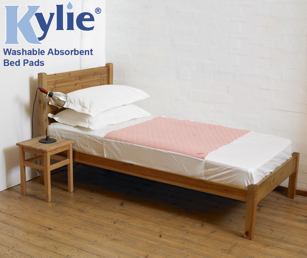 Kylie® Bed Pads Pink Washable Absorbent Incontinence Sheets size 2