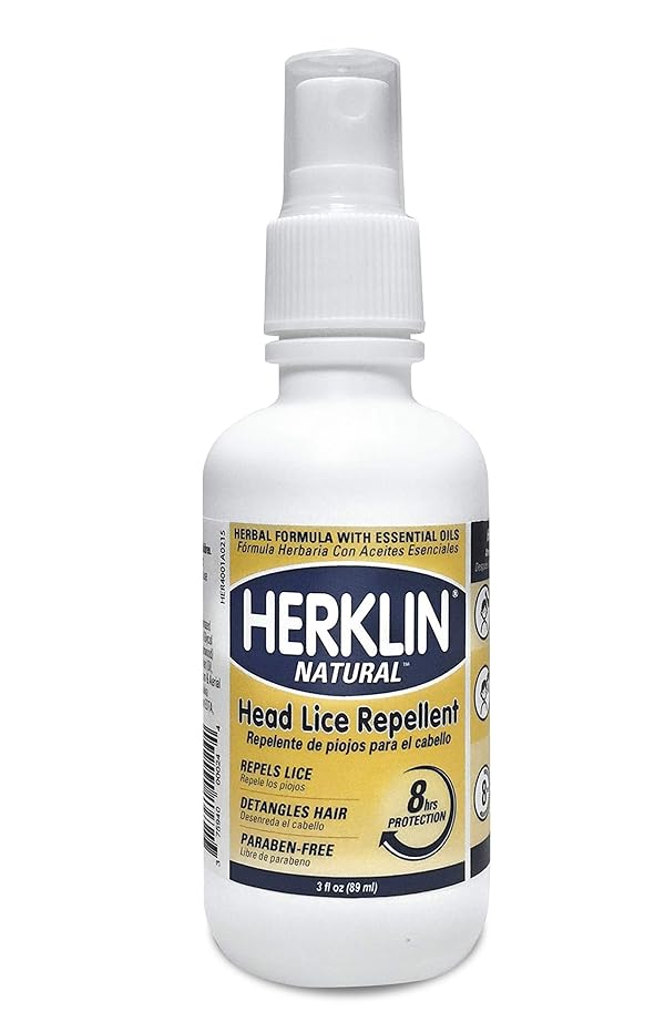 New Herklin Natural Head Lice Prevention Hair Spray Repels Super