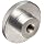 Morton 6061 Aluminum Round Domed Knob, Knurled Rim, Threaded Hole, 5/8"-11 Thread Size x 1" Thread Length, 3" Diameter (Pack of 1)