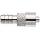 Male Luer Lock to Tube Nickel Plated Brass Tube ID 1/4" .260" Barb OD