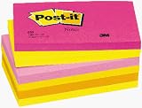 Kitchen & Housewares : Post-It Warm Neon Notes Pad of 100 Sheets 76x127mm Rainbow Ref 655-NR [Pack 6]