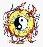 Beastie Boys - Flaming Yin Yang Logo - Sticker / Decal