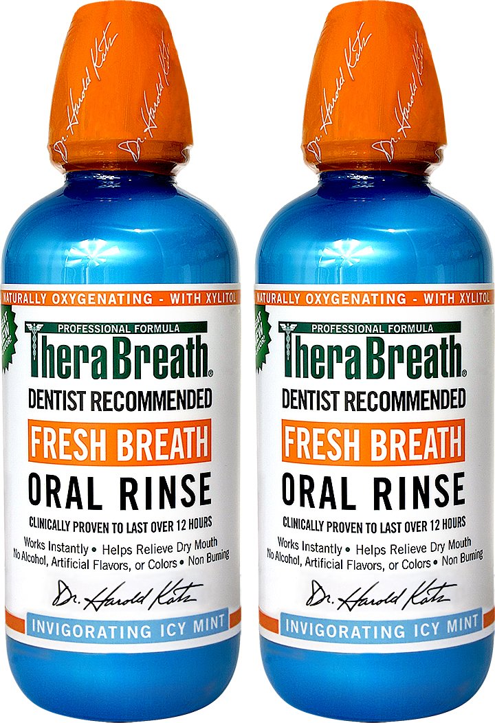 TheraBreath Dentist Fresh Breath Oral Rinse Icy Mint