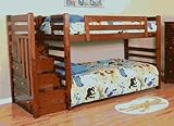 Ligo FOR022-04 Buffalo Creek Stair Bunk Bed - Rustic Oak