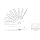 Starrett 269A Taper Gage, .100-.500" Range, 2-1/2" Length, 8 Leaves