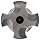Dormer MTT-X E045 Powdered Metal Spiral Point Threading Tap for Stainless Steel, Black Oxide Finish, Round Shank With Square End, Plug Chamfer