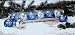 Biedermann & Sons Six Blue And Silver Snowflake Ball Candles