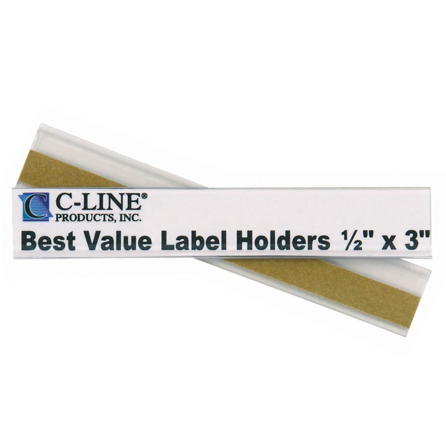 CLine Best Value Peel and Stick Shelf/Bin Label Holders, Inserts Included, 1/2 eBay