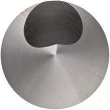 Magafor 415 Series Cobalt Steel Single-End Countersink, Uncoated (Bright) Finish, Zero Flute, 100 Degrees, Round Shank
