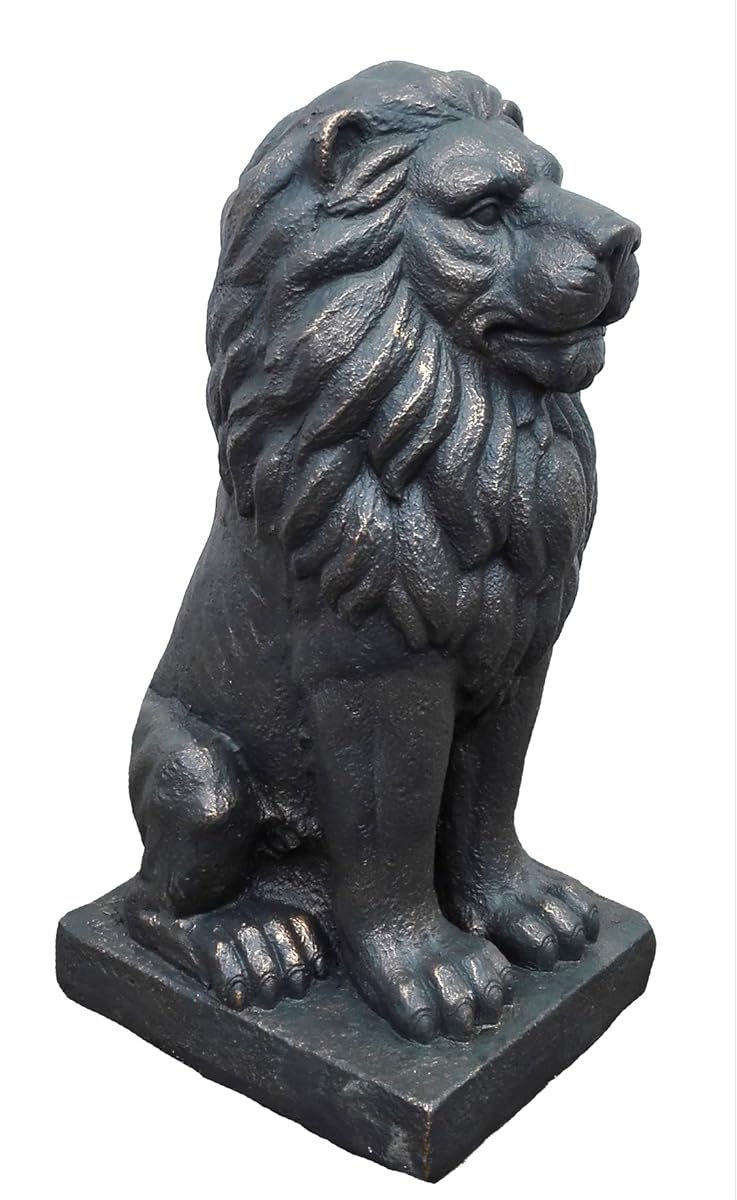 TIAAN 28” Lion King Concrete Statues Garden Statue Decor Lion
