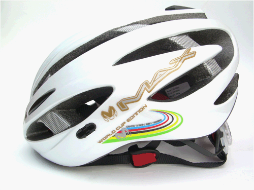 MAX World Cup Bike Helmet White Small/Medium