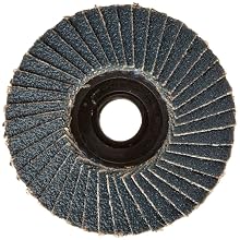 Weiler BobCat 2" Diameter, 40 Grit, Zirconium, Plastic Backing, Type 29 Specialty Abrasive Flap Mini Disc