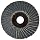 Weiler BobCat 2" Diameter, 40 Grit, Zirconium, Plastic Backing, Type 29 Specialty Abrasive Flap Mini Disc
