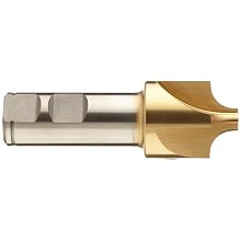 Niagara Cutter CRCO126 Cobalt Steel End Mill, General Purpose, TiN Coated, 4 Flutes,Corner-Rounding End