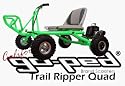 Go-Ped Gas Powered Full Suspension 4-Wheeled Trail Ripper Quad