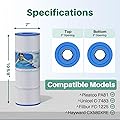 TOREAD PA81 Pool Filter Replaces Hayward C580E, CX580XRE SwimClear C3020, C3025, C3030