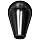 DimcoGray Black Phenolic Ball Thru Hole Tapered Knob Female, .380/.385 Cored Hole x 5/16 Depth, 1-3/16" Diameter x 1-3/4" Height x 9/16 Hub Dia (Pack of 10)