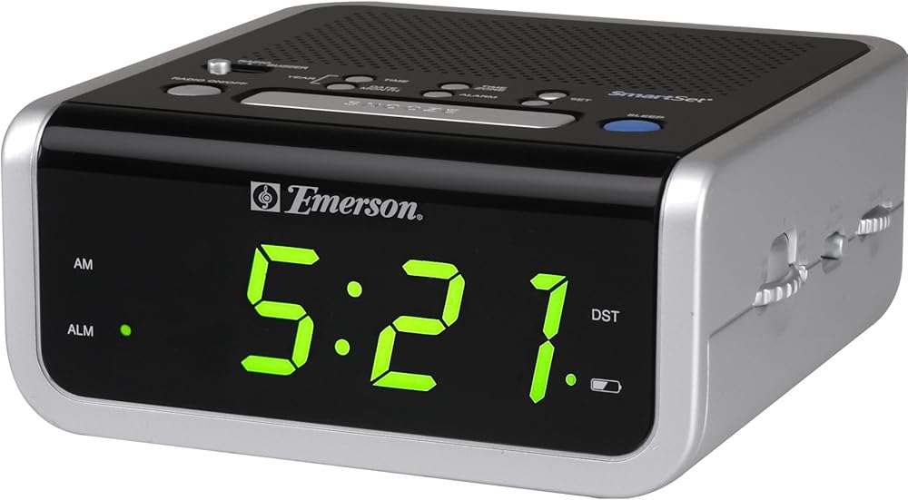 Emerson SmartSet Alarm Clock Radio (CKS1702), Free Shipping, New eBay