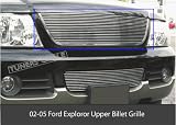 02 03 04 05 Ford Explorer 1pc Upper Billet Grille (Logo Coverd)