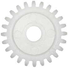 Smallparts Spur Gear, 20 Degree Pressure Angle, Polyoxymethylene, Inch, 24 Pitch