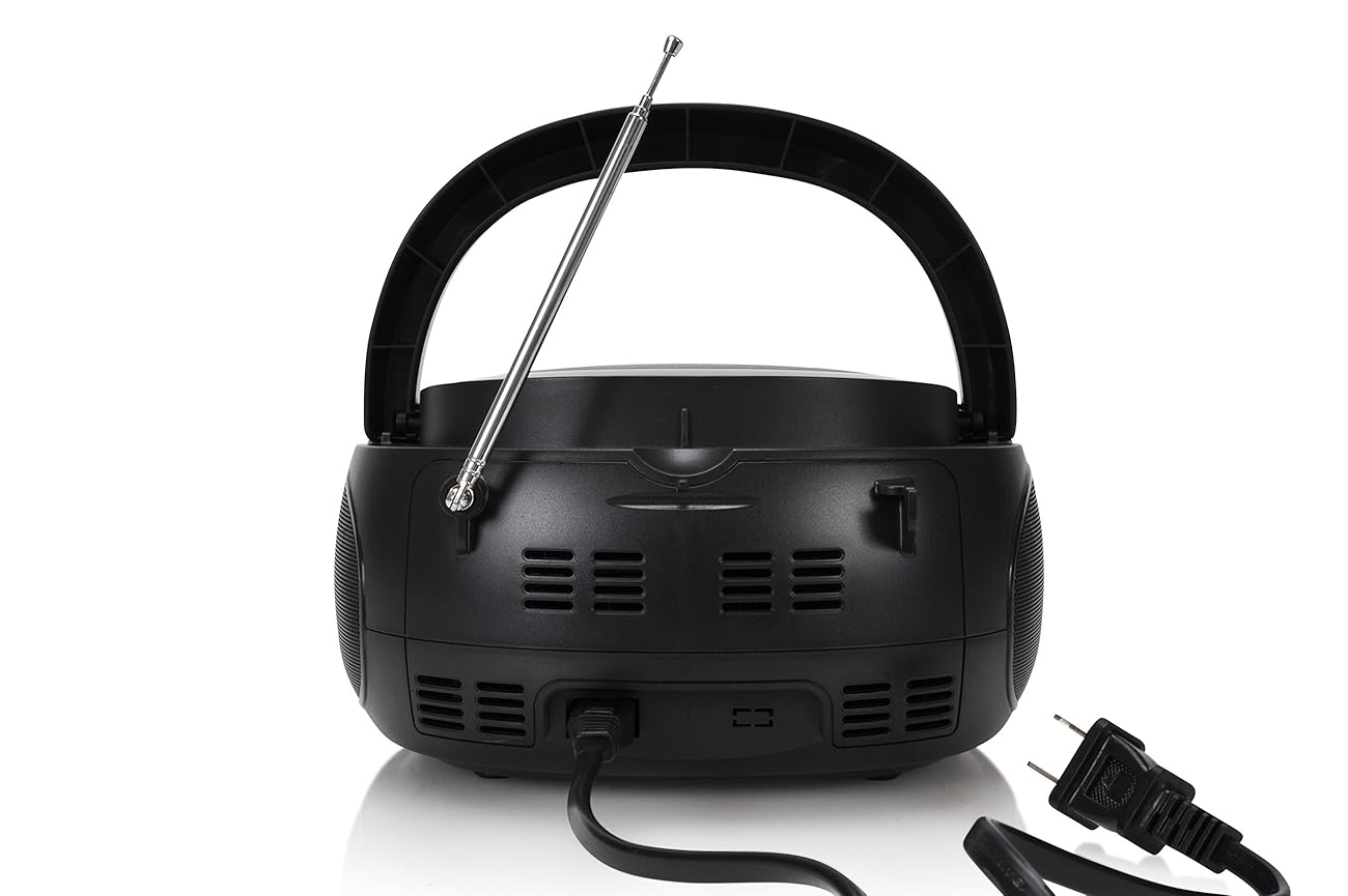 Fisher Mini Wireless Portable Boombox, With LCD Display, FM Radio