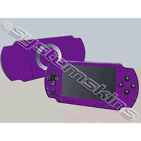 Playstation Portable 2000 (PSP-Slim) Skin - NEW - PURPLE system skins faceplate decal mod
