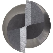 Precision Twist E6302V Carbide Square Nose End Mills, Inch, Extra Long Length, Straight Shank, TiAlN Finish, Roughing Cut, For Use With Cast Iron, Nickel/Nickel Alloys, Steel/Steel Alloys, Titanium/Titanium Alloys