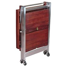 Oasis Concepts Stainless Steel/Wood Folding Versatile Bbq Island, Cherry