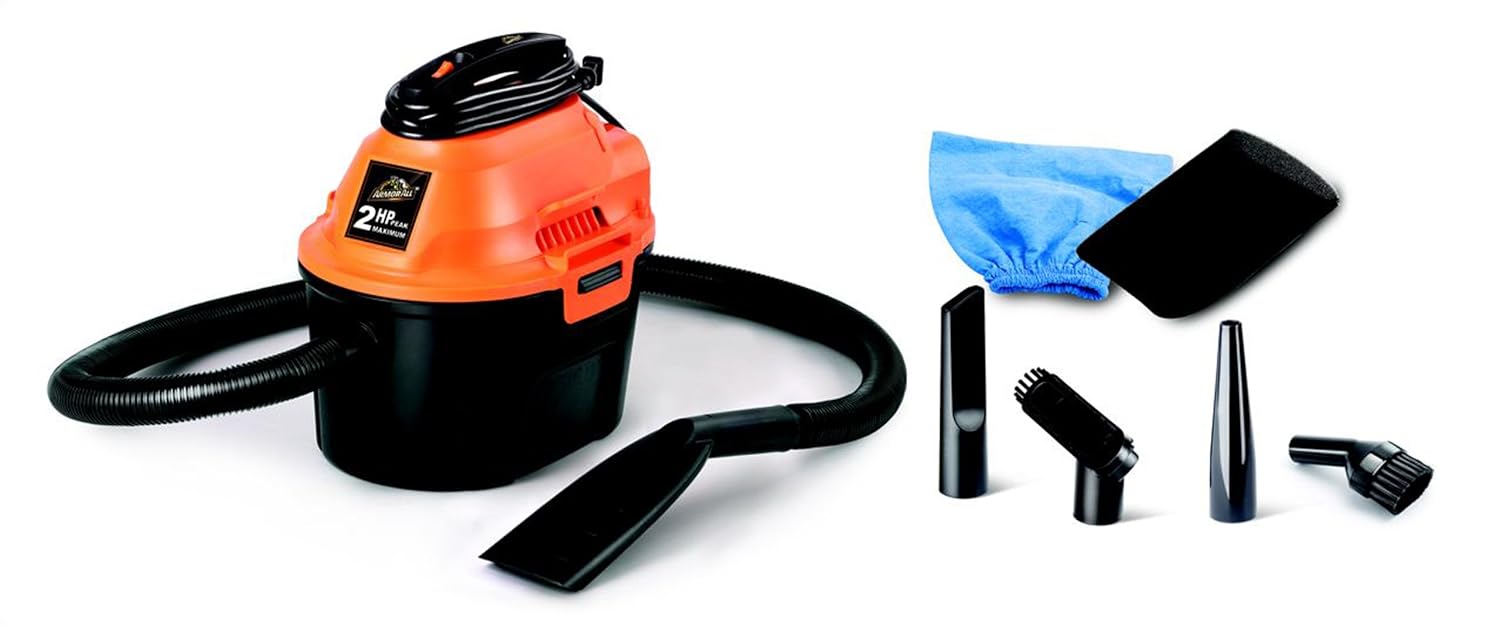 ArmorAll AA255 Utility Home Car Wet/Dry Vacuum, 2.5 gallon, 2 HP New