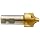 Niagara Cutter CRM125 High-Speed Steel End Mill, TiN Coated, 4 Flutes, Corner-Rounding End