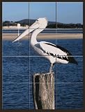 Pelican Ceramic Tile Mural 13 x 17.25