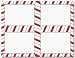 Candy Stripes 4-up Holiday Post Cards