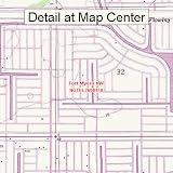 USGS Topographic Quadrangle Map - Fort Myers NW, Florida (Folded/Waterproof)