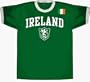 Ireland National Futbol Soccer Team Arch Adult Kelly Green Ringer T-Shirt Tee, XL
