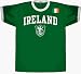 Ireland National Futbol Soccer Team Arch Adult Kelly Green Ringer T-Shirt Tee