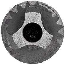 Dormer EX016H Powdered Metal Steel Spiral Flute Threading Tap, Black Oxide Finish, Round with Square End Shank, Modified Bottoming Chamfer