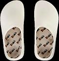 Birkis Clogs ''Super-Birki'' aus Alpro-Schaum in white mit normalem Fussbett