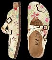 Birki Dorian 536653, Damen Clogs & Pantoletten, normales Fußbett, Kork, beige (Gracile blossom green)