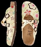 Produkt-Bild: Birkis Clogs ''Dorian'' aus Birko-Flor in gracile blossom green mit schmalem Fussbett
