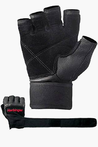 HARBINGER 140 Pro WristWrap Lifting Gloves, NEW Design!