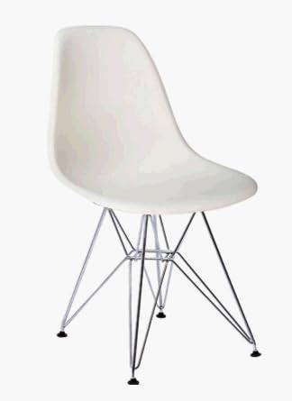 Molded Wire Dining Chair With Eiffel Base