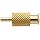 Female Luer Lock Fitting to Tube Brass Tube ID 1/4" .260" Barb OD