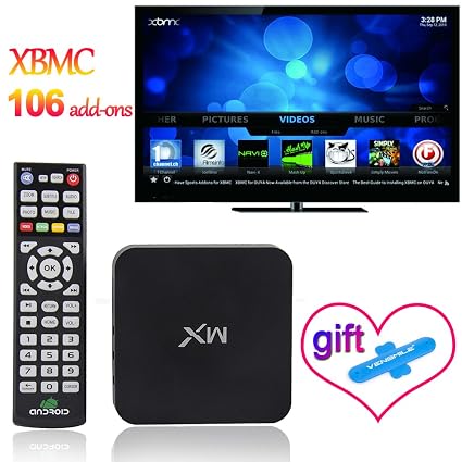 Vensmile (TM) Amlogic MX Dual Core XBMC Full Loaded Android TV BOX HDMI Streaming Media BOX 1G 8G 100 Addons