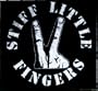 Stiff Little Fingers - Peace Fingers Logo - Screenprinted Sew On or Pin On Cloth Patch