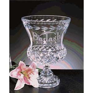 LARGE GARLAND TROPHY LARGE GARLAND CRYSTAL TROPHY BOWL by